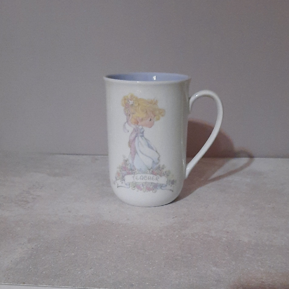 Precious Moments White Teacher Mug with Illustration